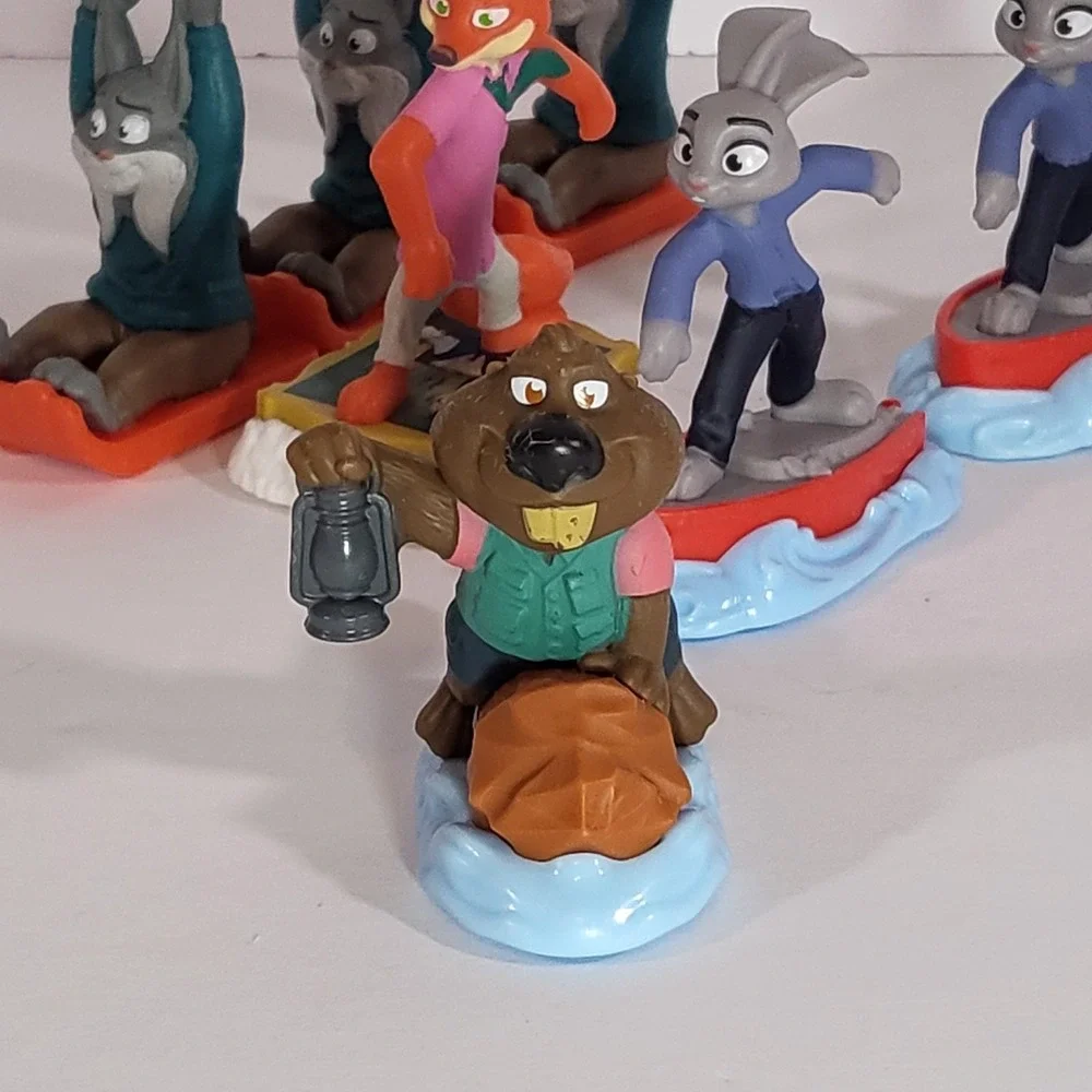 Lot of 8 Disney Zootopia McDonalds Happy Meal Nick Judy Flash Pawbert Nibbles
